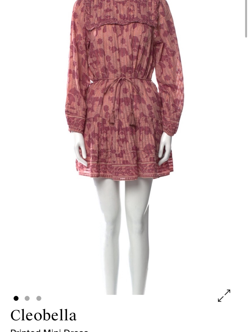 Pink & Plum Floral Ruffle Boho Dress